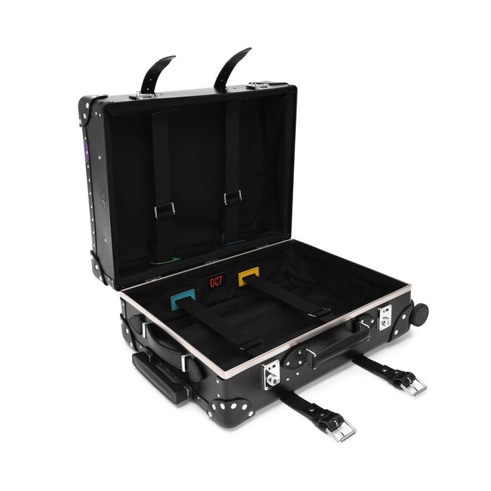 DR. NO · Carry-On - 4 Wheels | Black/Black/Chrome