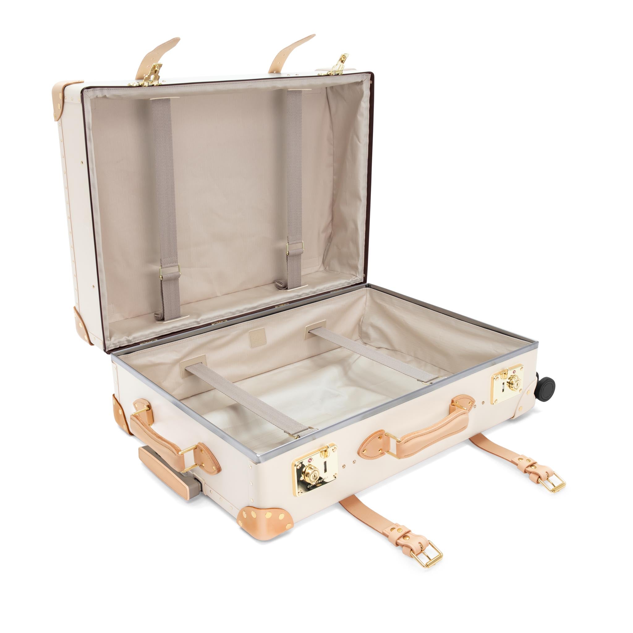 Safari · Large Check-In - 4 Wheels | Ivory/Natural/Gold