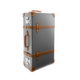 Centenary · Large Suitcase | Grey/Caramel/Chrome