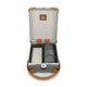Centenary · 3-Slot Watch Case | Grey/Caramel - GLOBE-TROTTER