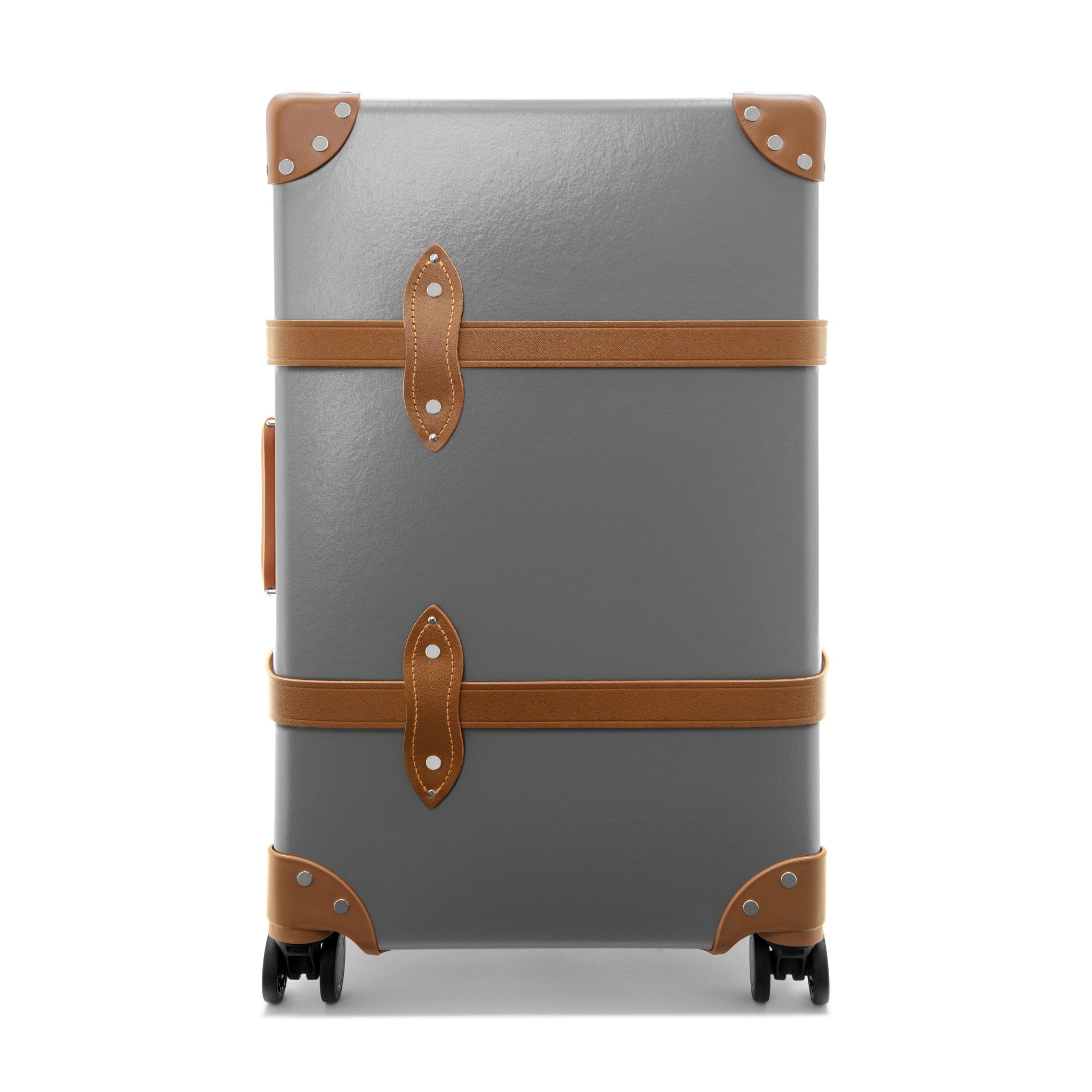 Centenary · Medium Check-In - 4 Wheels | Grey/Caramel/Chrome
