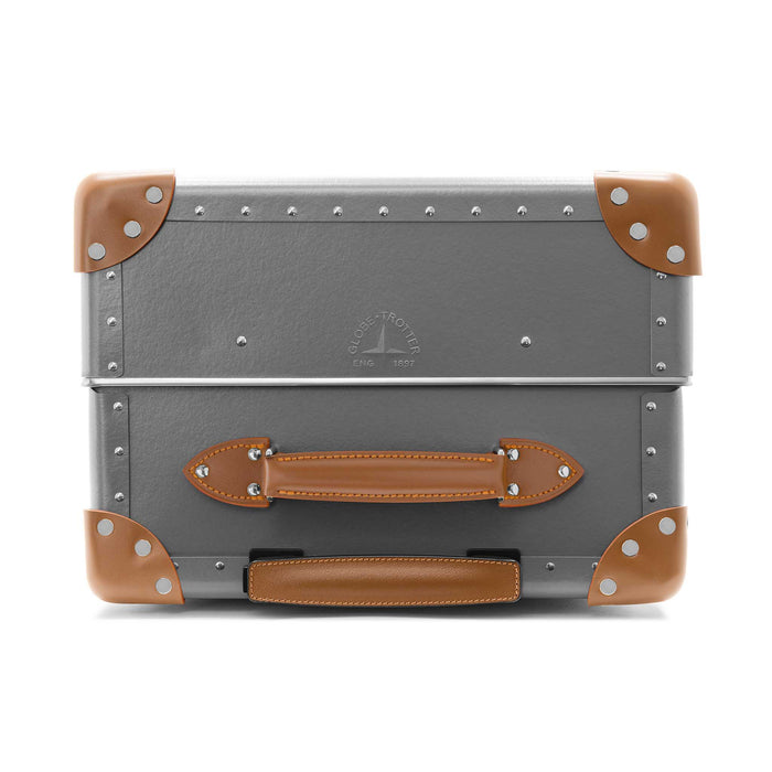 Centenary · Medium Check-In - 4 Wheels | Grey/Caramel/Chrome