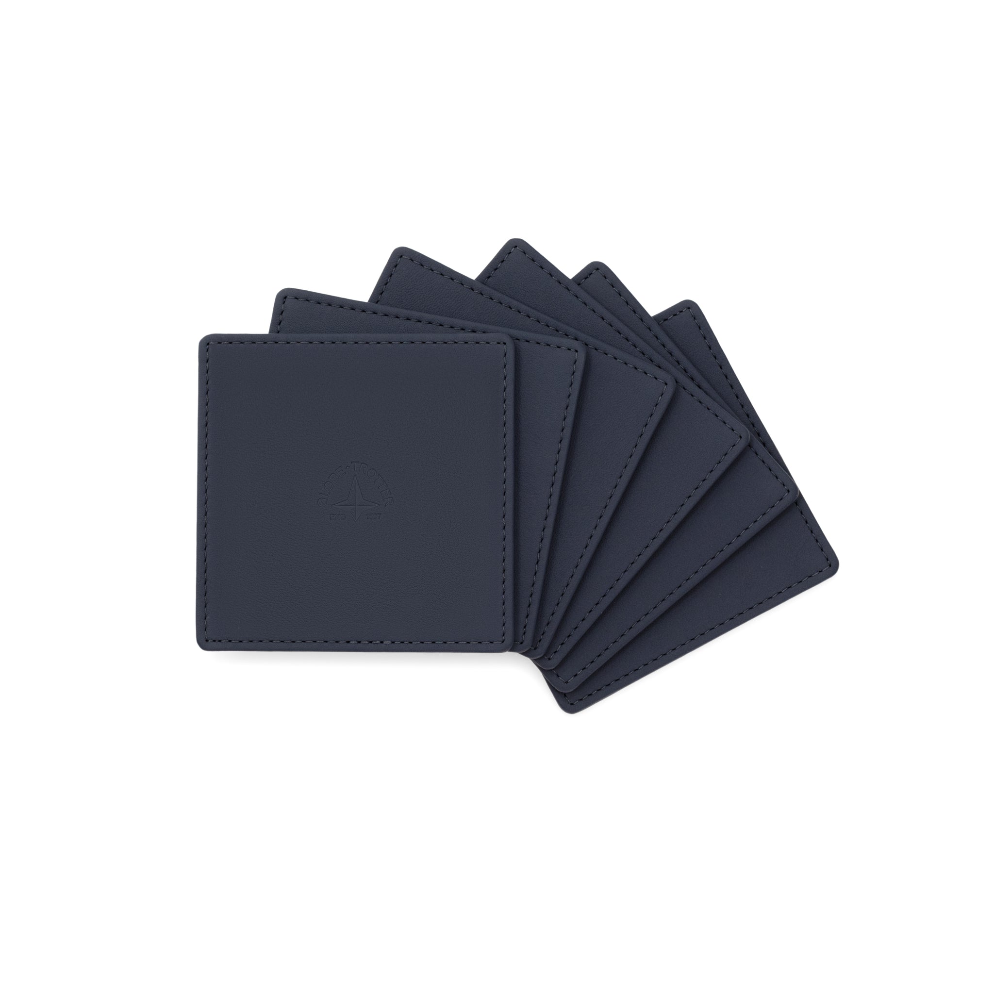 Home Collection · Leather Coasters Set | Navy