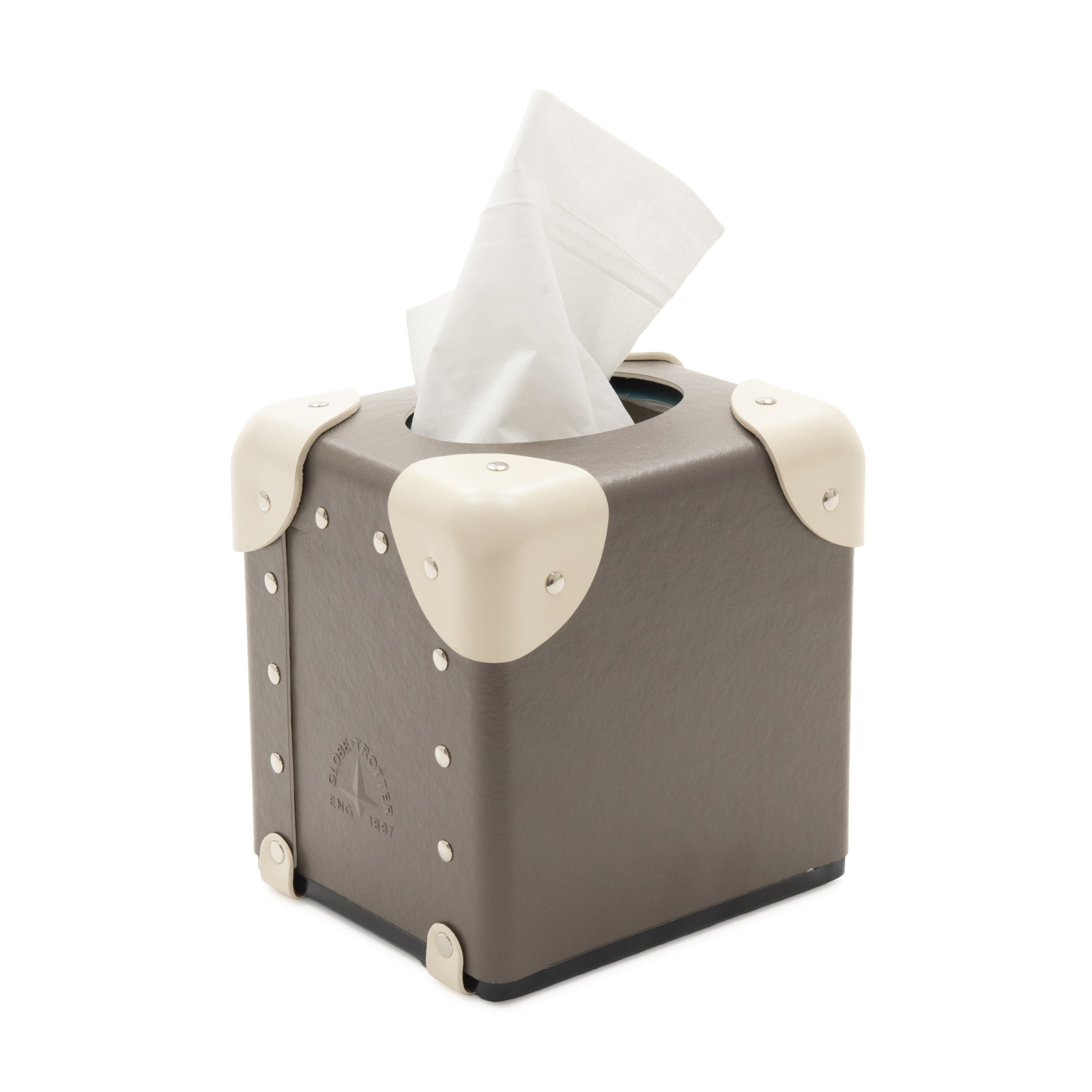 Home Collection · Tissue Box | Noble Brown/Ivory/Gold