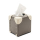 Home Collection · Tissue Box | Noble Brown/Ivory/Gold