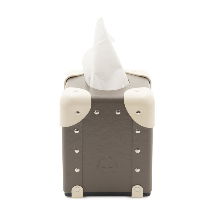Home Collection · Tissue Box | Noble Brown/Ivory/Gold