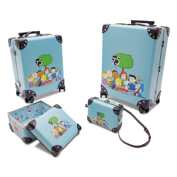Peanuts 75th Anniversary · Pilots Case - 4 Wheels | Pastel Blue/Navy/Chrome