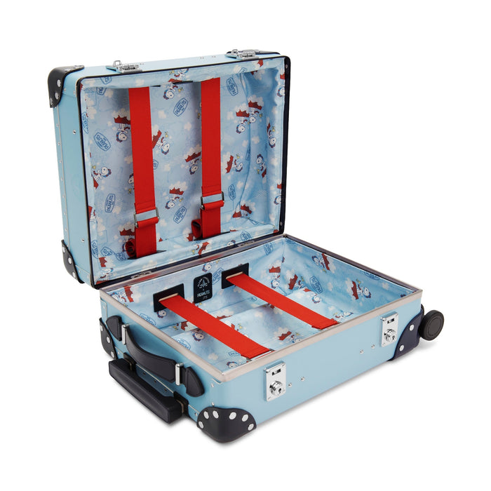 Peanuts 75th Anniversary · Pilots Case - 4 Wheels | Pastel Blue/Navy/Chrome