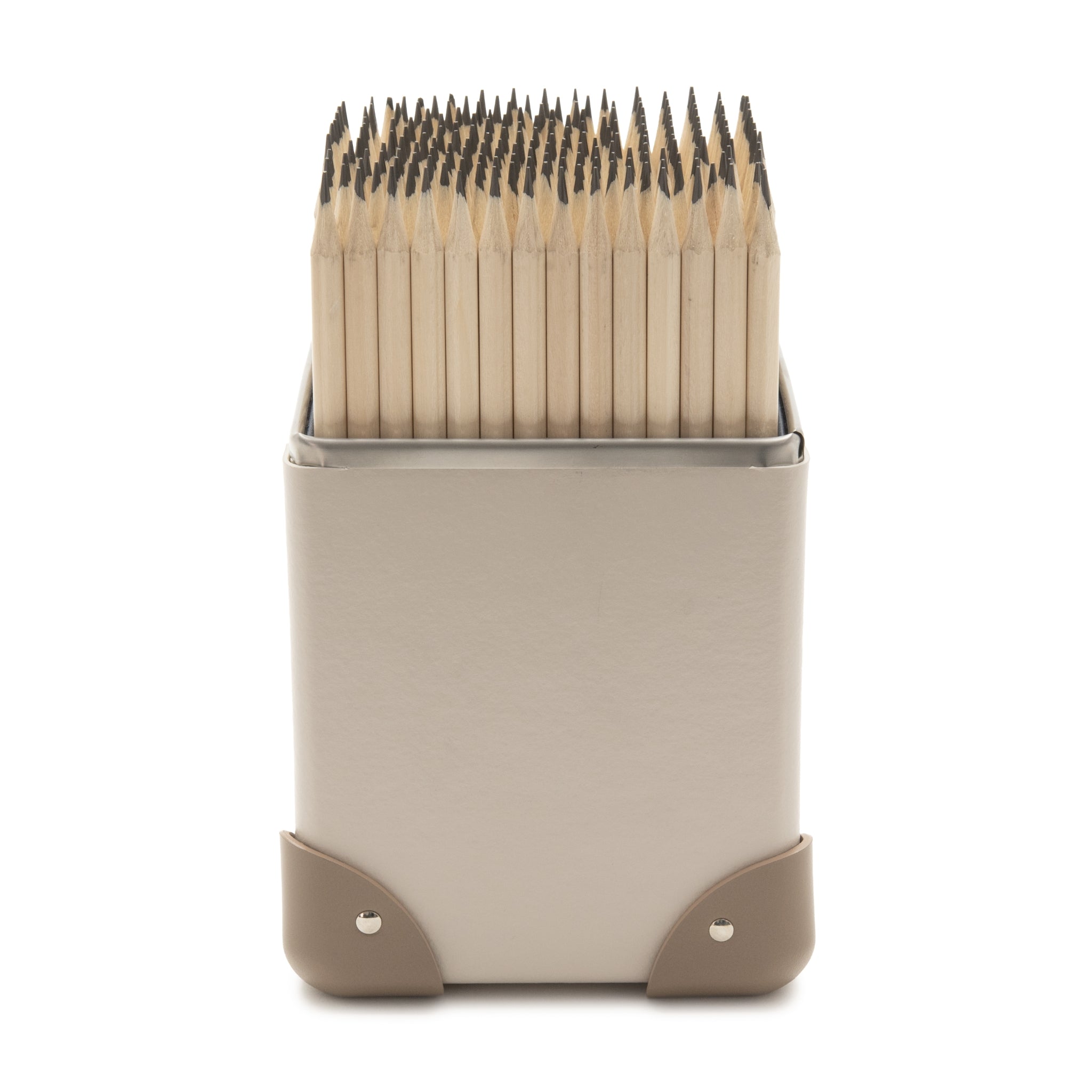 Home Collection · Pen Holder - Large | Chalk/Moss/Chrome