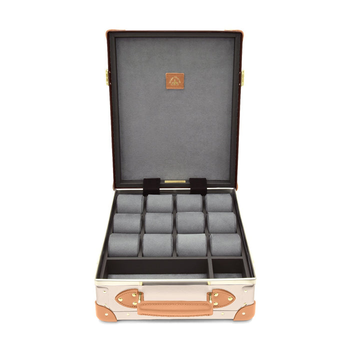 Safari · 12-Slot Watch Case | Ivory/Natural - GLOBE-TROTTER