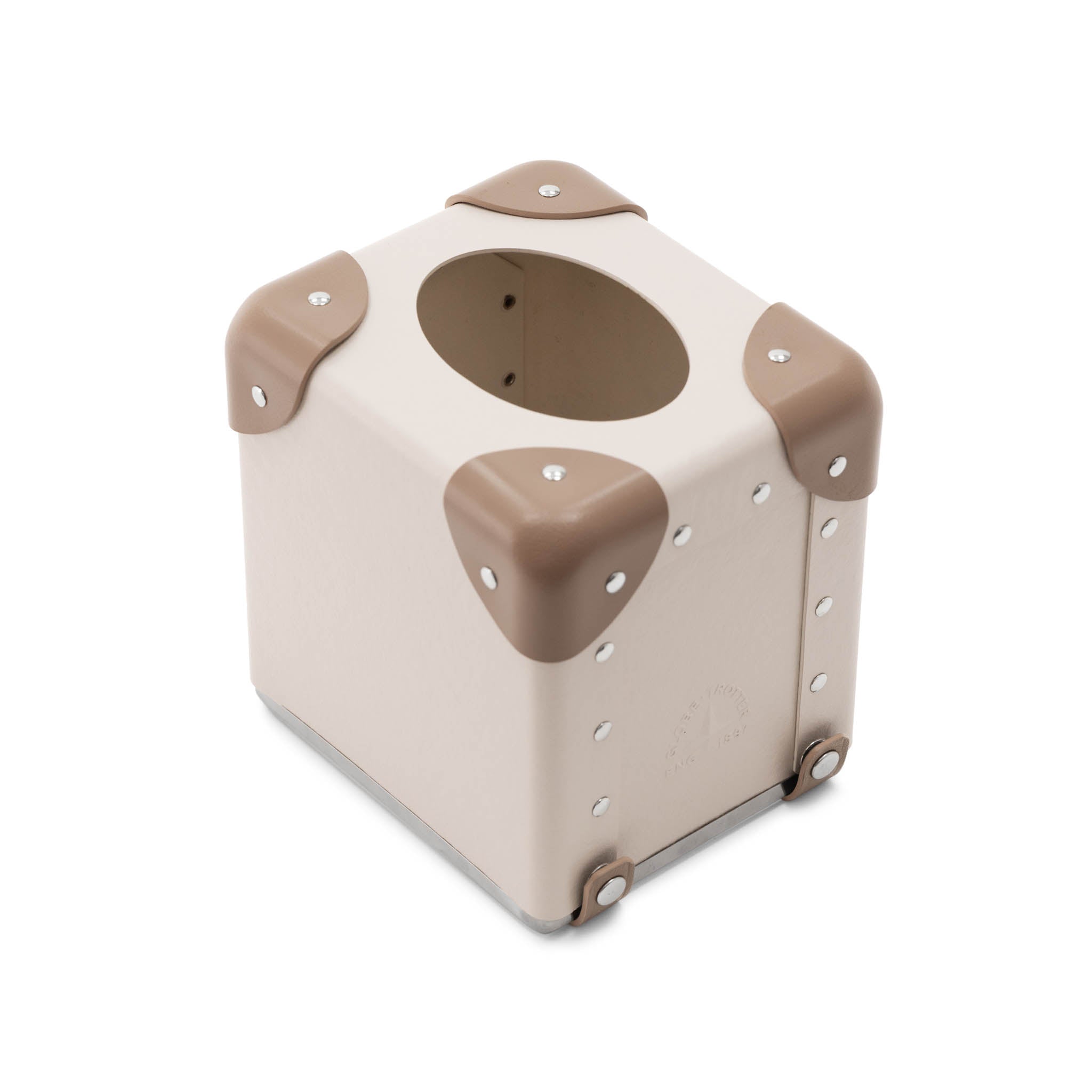 Home Collection · Tissue Box | Chalk/Moss/Chrome