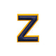 Alphabet · Leather Sticker | Yellow/Dark Blue | Z